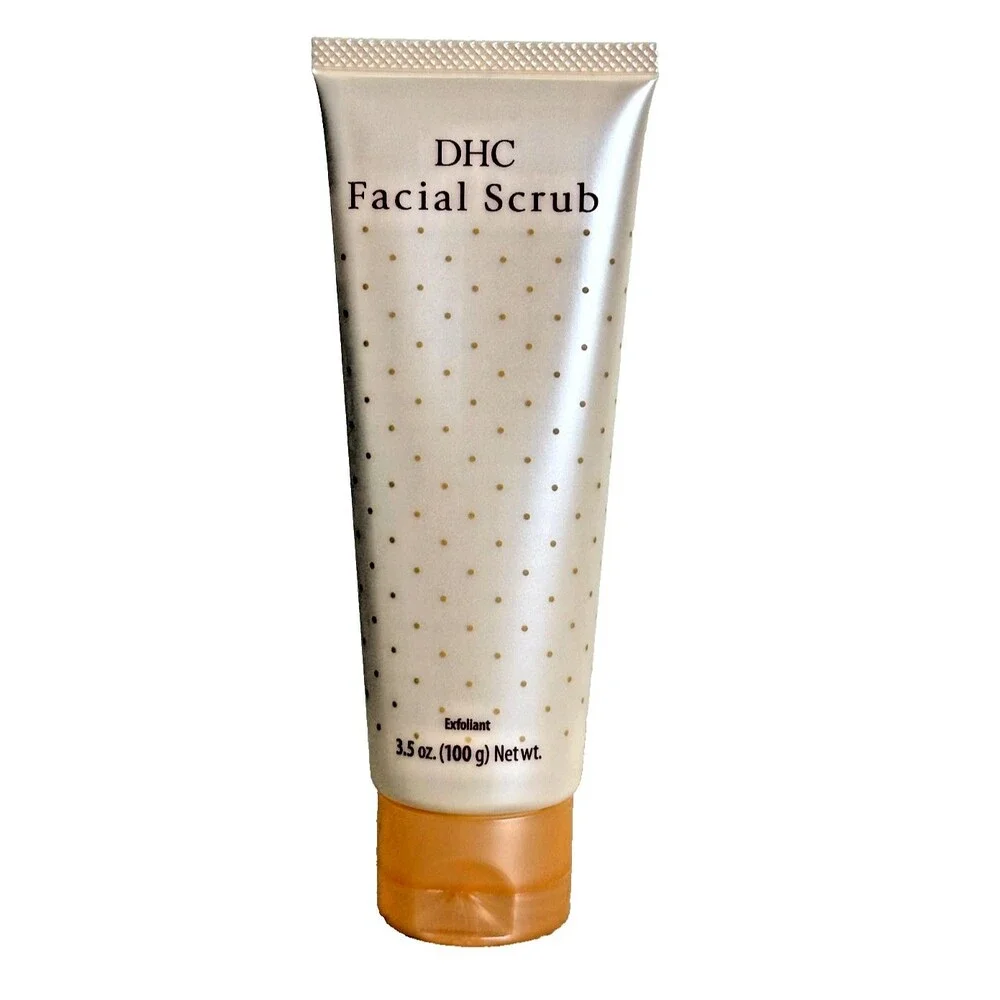 DHC Facial Scrub Exfoliating Face Scrub Apricot Seed 3.5 oz NEW Microbead Free